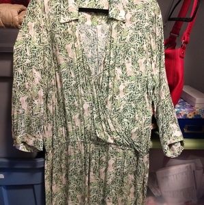 CAbi leaf dress